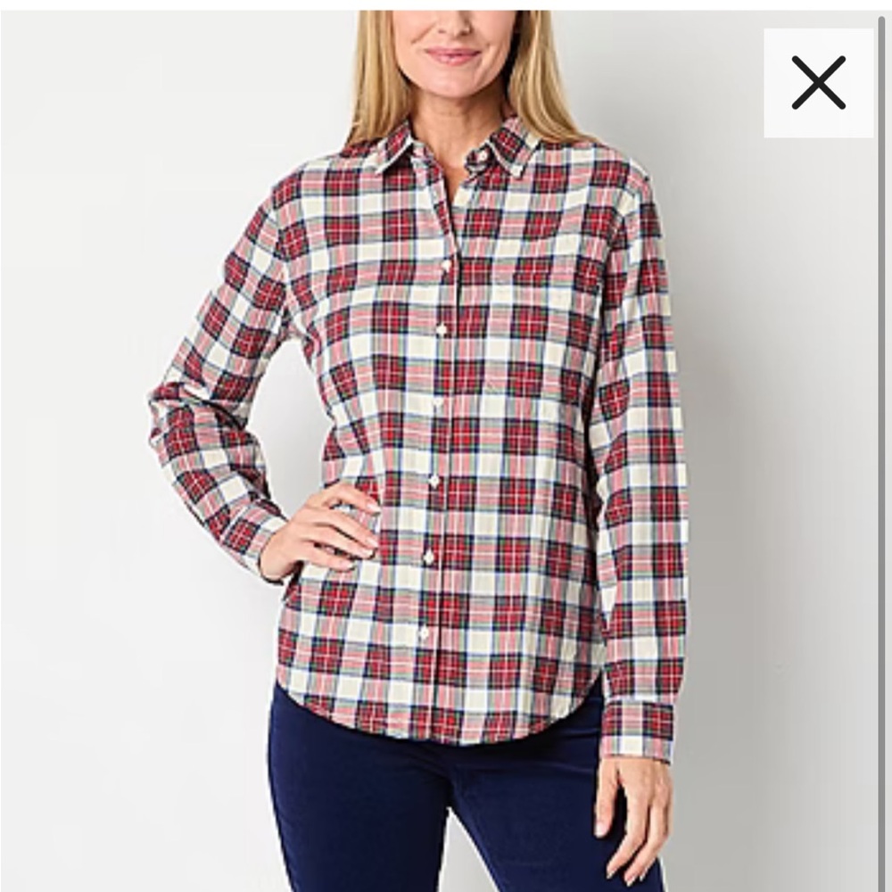 Plaid button down
